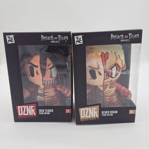 YuMe DZNR Attack on Titan Collectible Designer Plush Set of‎ 2 Eren  Reiner